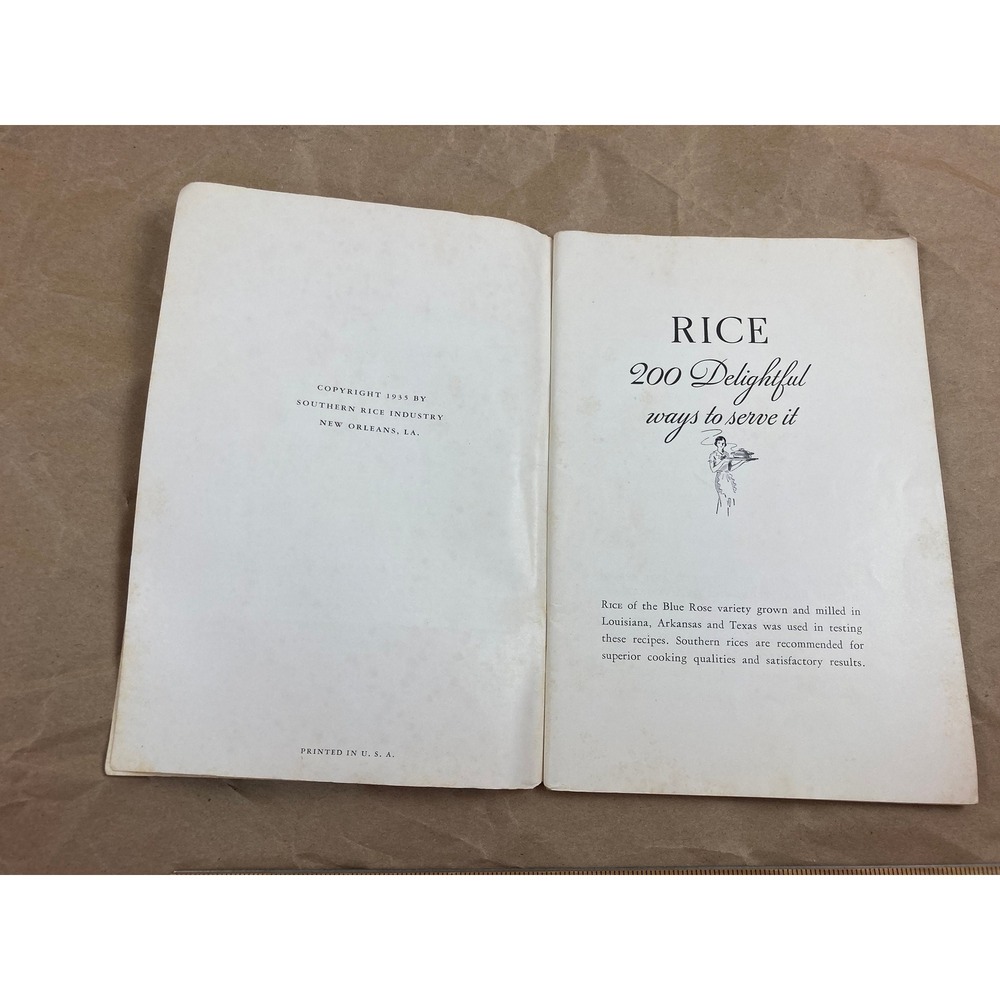 1935 Rice Cookbook - Picture 2 of 9